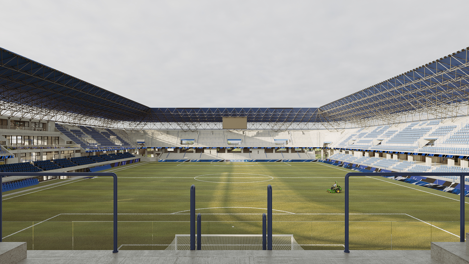 Salón social y circulaciones del estadio